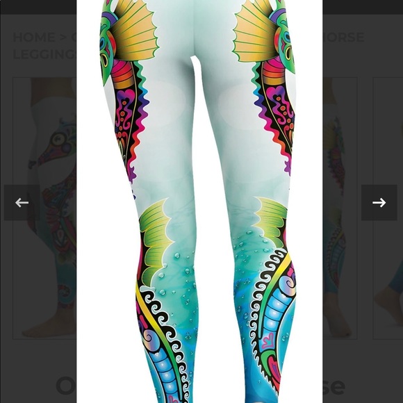 Gearbunch Ornamental Seahorse Leggings - Picture 5 of 13